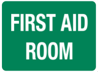 FASTAID SIGN ''FIRST AID ROOM'' 600 X 450MM POLYPROPYLENE